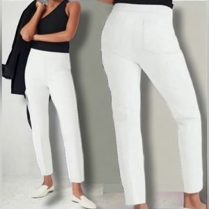 NWT SPANX On-The-Go Ankle Slim Straight Pants in White (TALL)$98